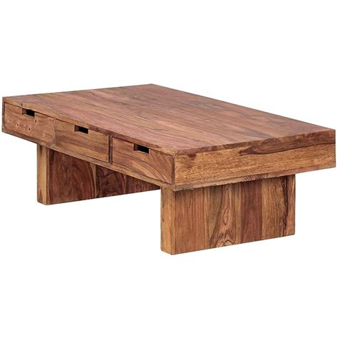 Stepinwood Furniture Solid Sheesham Wood Coffee Table Wooden