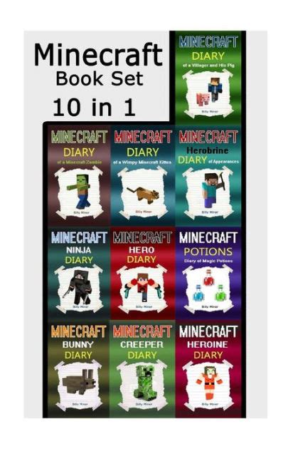 Minecraft Book Set Minecraft Books 10 In 1 Minecraft Minecraft Book