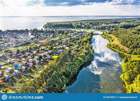 Summer Landscape With A River The Razdelnaya And Ob Rivers Stock Image