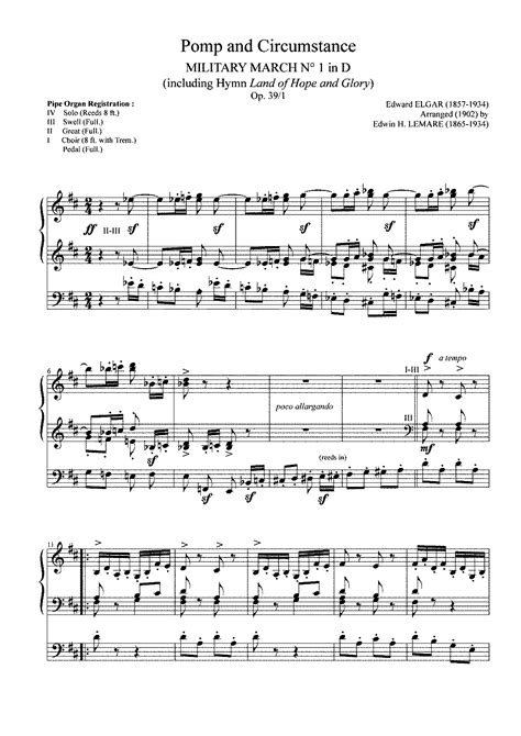 Pomp And Circumstance March No1 Op39 No1 Elgar Edward Imslp