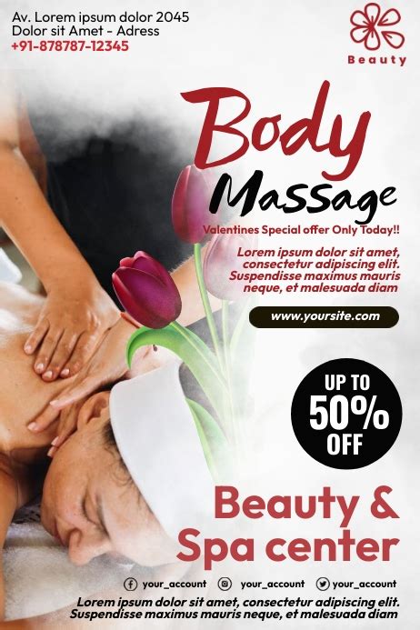Valentines Spa Package Flyer Template Postermywall
