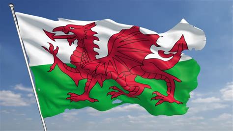 Flag Royal Wales Animation Loop Stock Footage Video 4953488 Shutterstock