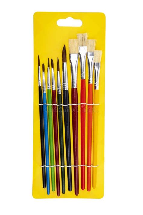 Group Of Paint Brushes Stock Photo Image Of Paintbrush 183354414