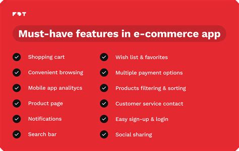 Top 20 Features To Include In Your E Commerce App Fivedottwelve App
