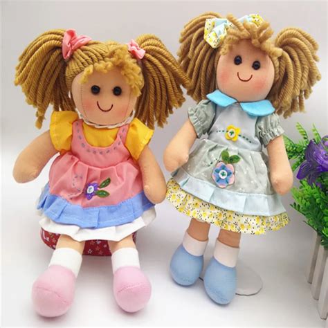 Smafes Fashion Rag Doll Toy For Girls 28cm Pink Doll T Kids Birthday