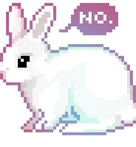 Rabbit By Kirbyuu Pixel Art Art Stitching Art