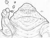 Jabba Hutt sketch template