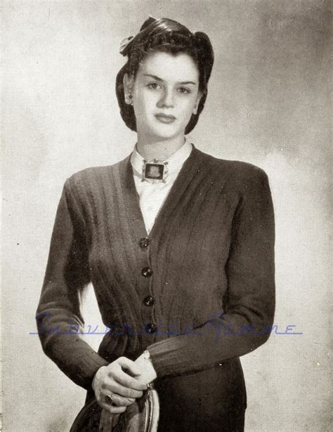 the vintage pattern files 1940 s knitting diagonal cropped cardigan