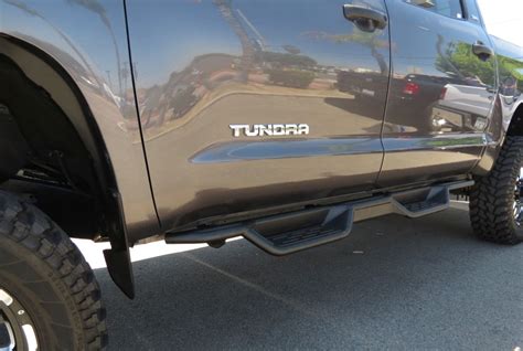 Nerf Bar Drop Down Style Black Carbon Steel 2007-2018 Toyota Tundra