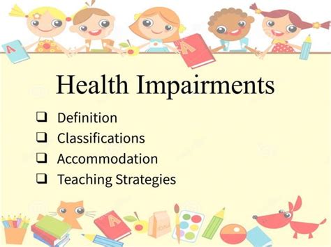 Teaching Strategies For Children With Health Impairments