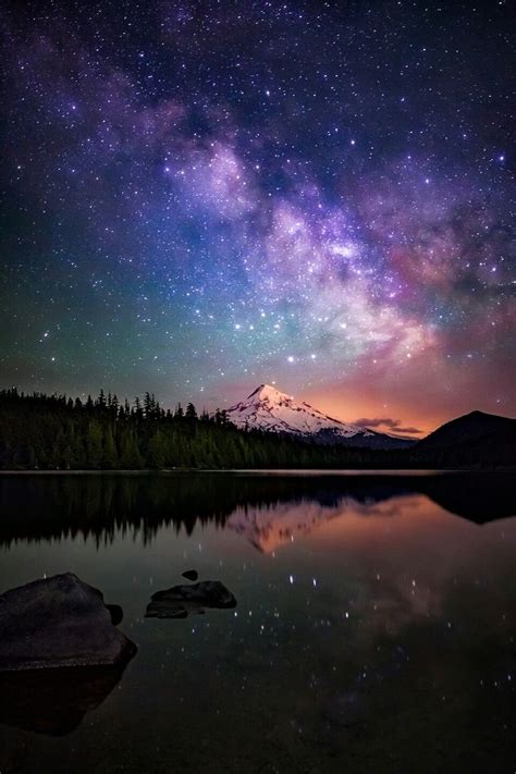 Fondos De Pantalla• Galaxias Night Sky Photography Reflection