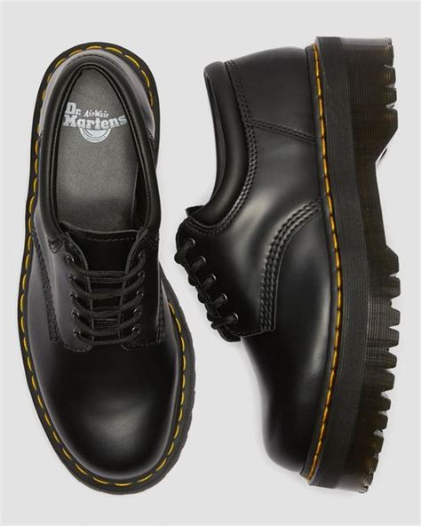 Dr Martens 8053 Leather Platform Casual Shoes In Black Lyst
