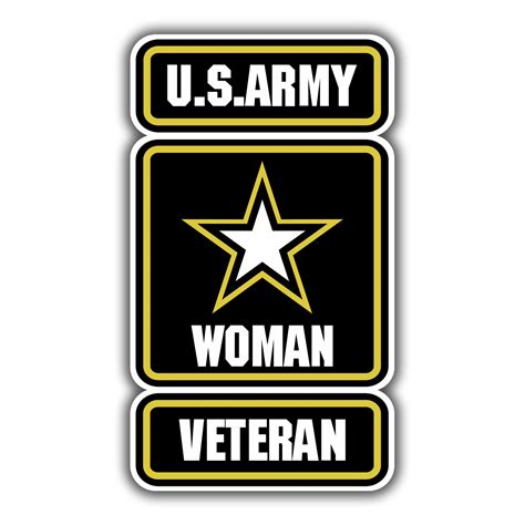 Us Army Woman Veteran Precision Cut Decal
