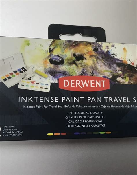Derwent Inktense Paint Pan Travel Set Wildwood Art Crafts