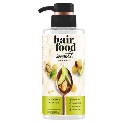 Hair Food Smooth Shampoo Avocado Argan Oil Sulfate Free For Color