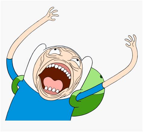 Adventure Time Finn Meme Face Hd Png Download Kindpng