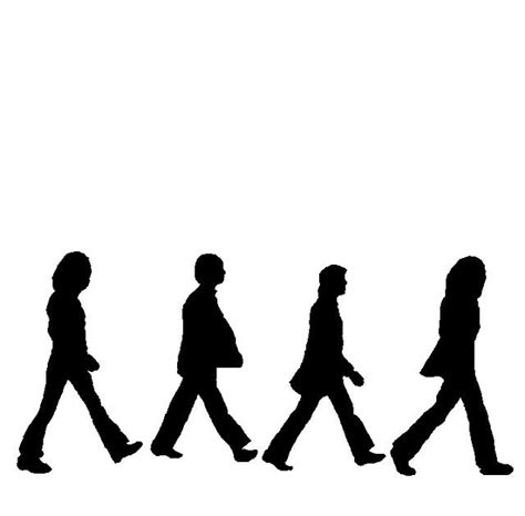 Free Abbey Road Silhouette Vector Download Free Abbey Road Silhouette