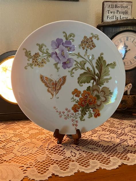Floral Plate Kaiser Collectible Mid Century Porcelain Etsy
