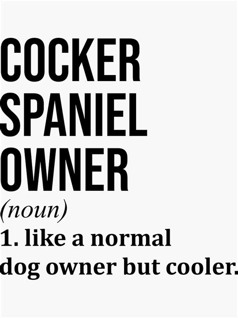 Cocker Spaniel Dog Funny Sticker by DuxDesign | French bulldog dog ...