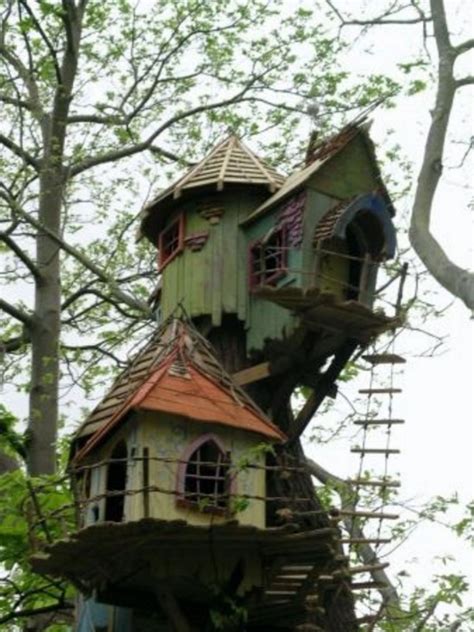 47 Incredible Crooked Tree House Design Ideas For Childrens Playground