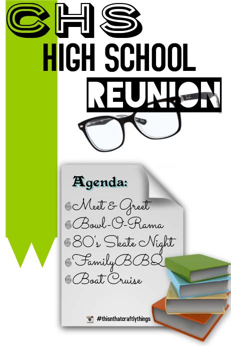 High School Reunion Flyer Template Postermywall