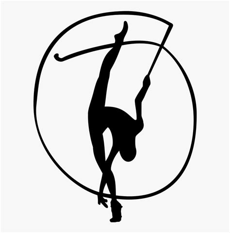 Rhythmic Gymnastics Drawing Hd Png Download Kindpng