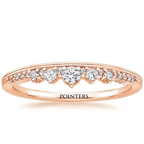 K Rose Gold Crown Diamond Ring Pointers Jewellers Fine Jewelry Retailer In Kuala Lumpur