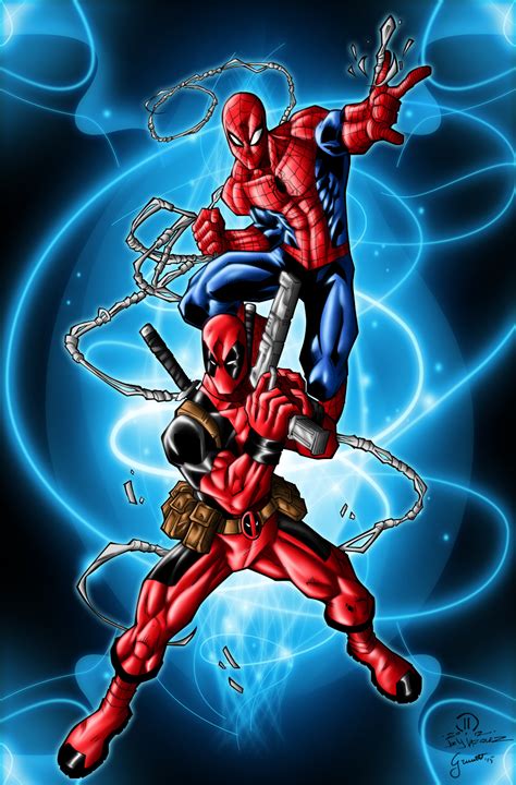 Deadpool And Spider Man Wallpapers Wallpapersafari
