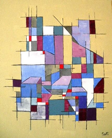 peinture abstrait geometrique