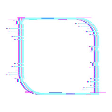 Square Glitch Hd Transparent Square Abstract Glitch Border Design
