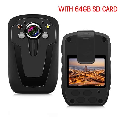 Camera Photo And Video Surveillance Ip67 Cammhd 1296 Hd Body Camera64gb