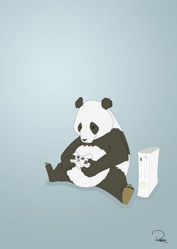 Xbox Panda Unusual Illustration Request Richard Radford Flickr