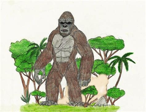King Kong By WoodZilla On DeviantArt King Kong Kaiju Art Cartoon Drawings