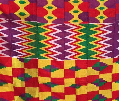 Kente Cloth Ghana African Handwoven Fabric Ashanti Kente African Art 6
