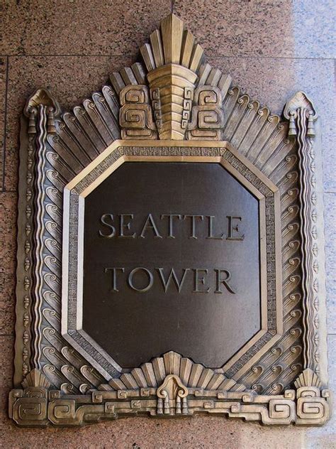 Art Deco Seattle Tower Nameplate Seattle Washington Formerly The