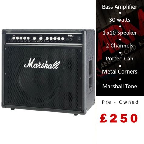 Marshall Mb60 Bass Combo Amplifier Pre Owned Abbey Road Music