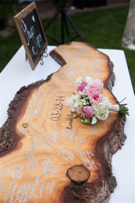 Instead of decorating the tree with leaves, feel free to use. 10 DIY Unique Guest Book Ideas for Weddings ...
