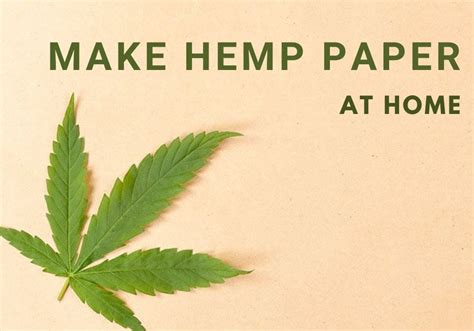 5 Steps To Make Hemp Paper At Home