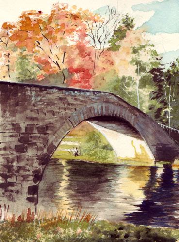 Cumbrian Bridge Watercolor Painting