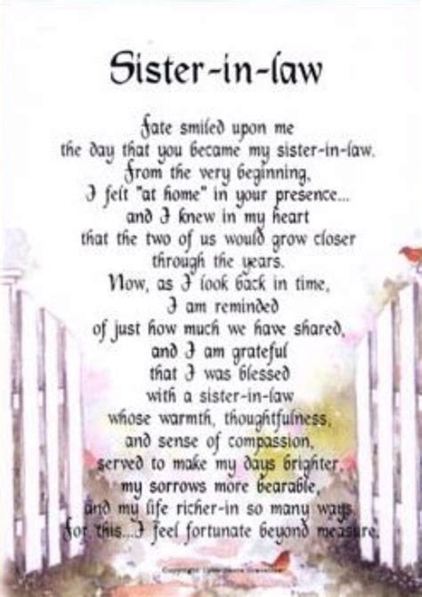 Sister-in-Law | Prayers for my sister, Mom poems, Sister in law quotes