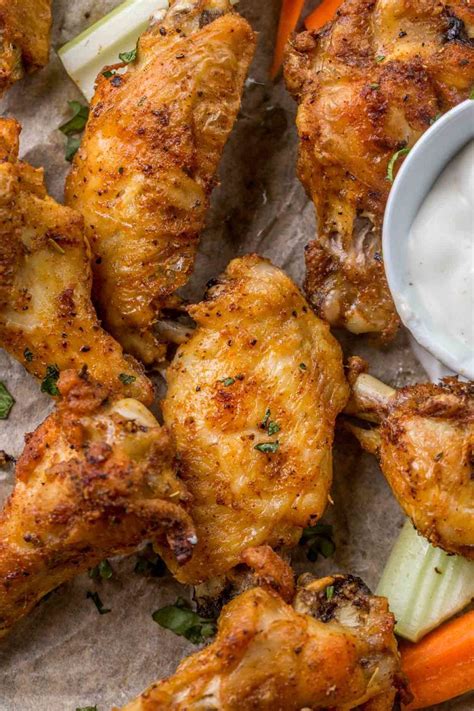 The Best Crispy Oven Baked Chicken Wings Made With A Simple Seasoning