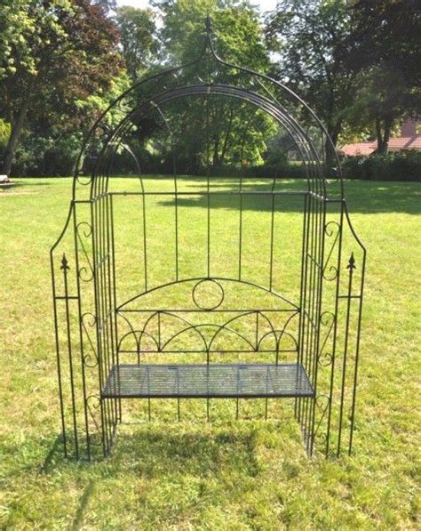 Diese können sie zum beispiel anstelle eines gartentores an den eingang ihres grundstückes stellen. Rosenbogen mit Bank / Lovebank Verzinkt + Schwarz ...