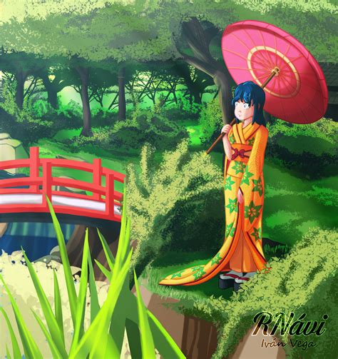 Yuki With Kimono By Renavi On Newgrounds