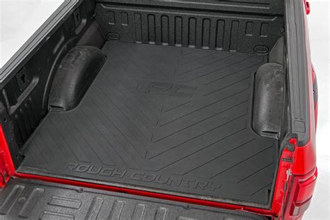 Rough Country Rubber Bed Mat Fits 2007 2018 Chevy Silverado Gmc