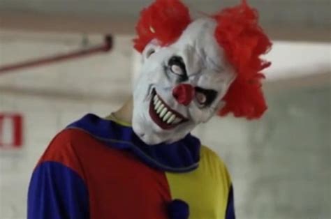 Video The Killer Clown Returns Watch New Chilling Footage Of Scariest