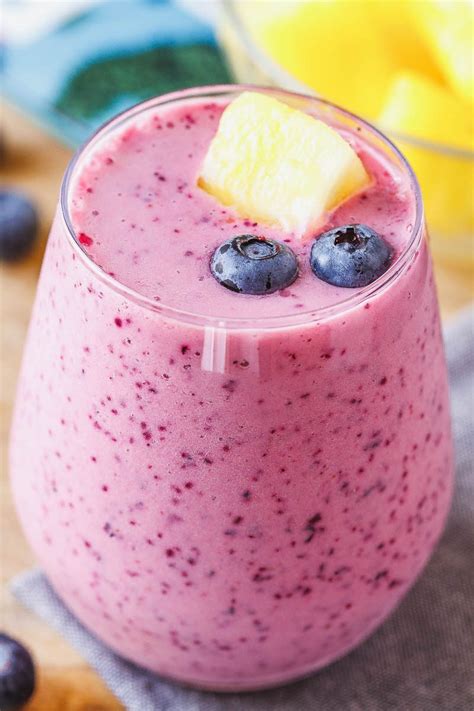 Blueberry Pineapple Smoothie Recipe How To Make Healthy Smoothie