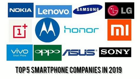 Top 5 Smartphone Companies 2019 Youtube