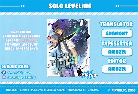 Solo leveling season 2 sebentar lagi akan memasuki chapter 156, berikut spoiler buat kamu pecinta manga solo leveling, tentu saja kamu sudah menunggu solo leveling season 2 chapter 156 sub indo bukan? Komik Solo Leveling Chapter 12 Bahasa Indonesia - KomikIndo