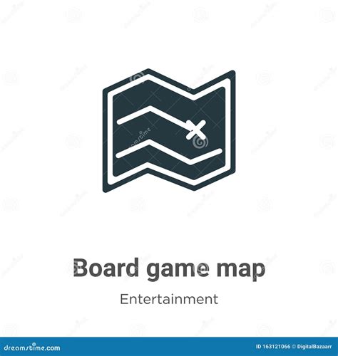 Board Game Map Vector Icon On White Background Flat Vector Board Game