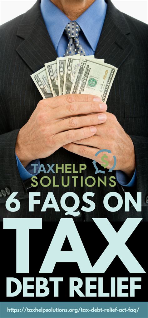 6 Faqs On Tax Debt Relief Act Tax Relief Center Tax Debt Relief